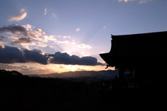 「京都の夕暮れ」